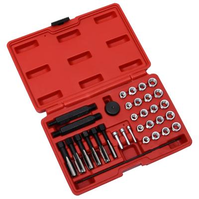 VidaXL 33-delige gloeibougie schroefdraadreparatieset m8 m10 m12