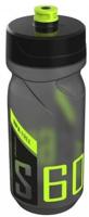 Polisport Bidon met schroefdop s600 - 600 ml - transparant zwart / zwart / lime groen