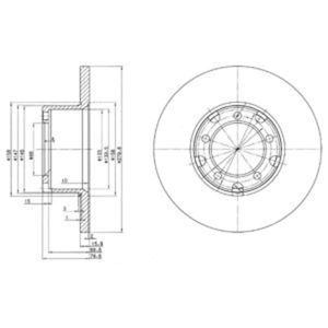 Delphi Diesel Remschijf BG2265