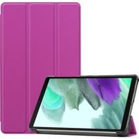 Basey Samsung Galaxy Tab A7 Lite Hoes Case Hoesje - Samsung Tab A7 Lite Book Case Cover - Paars