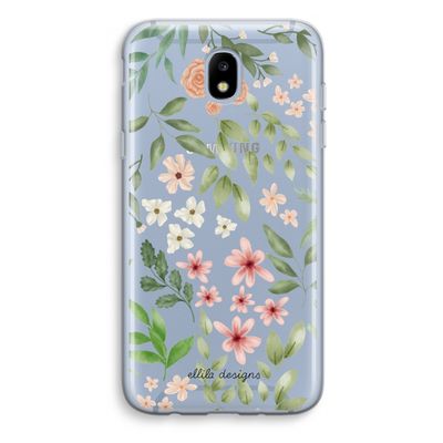 Botanical sweet flower heaven: Samsung Galaxy J5 (2017) Transparant Hoesje