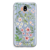 Botanical sweet flower heaven: Samsung Galaxy J5 (2017) Transparant Hoesje