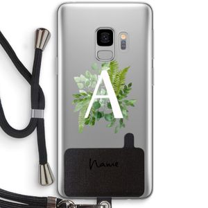 Green Brush: Samsung Galaxy S9 Transparant Hoesje met koord