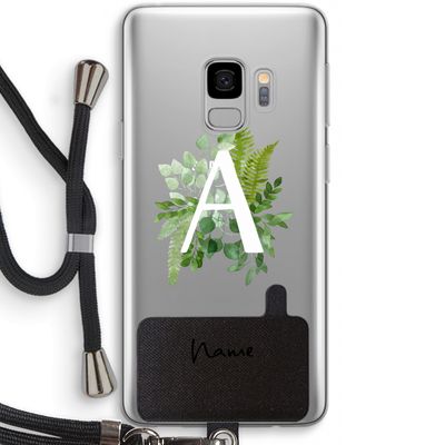 Green Brush: Samsung Galaxy S9 Transparant Hoesje met koord