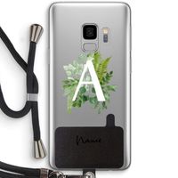 Green Brush: Samsung Galaxy S9 Transparant Hoesje met koord