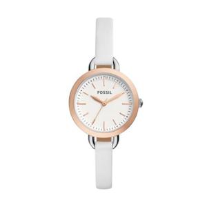 Fossil Classic Minute driewijzers wit lederen horloge 32 mm BQ3328