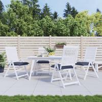VidaXL Stoelkussens 4 st 50x50x7 cm oxford stof marineblauw