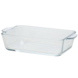 Rechthoekige glazen kleine ovenschaal - 500 ml - 16 x 11 x 4,5 cm - Ovenschotel schale