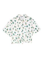 Moschino Kids chemise à imprimé cactus - Tons neutres