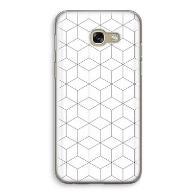 Zwart-witte kubussen: Samsung Galaxy A5 (2017) Transparant Hoesje
