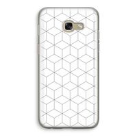 Zwart-witte kubussen: Samsung Galaxy A5 (2017) Transparant Hoesje