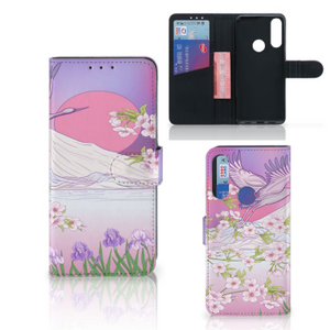 Alcatel 1S 2020 Telefoonhoesje met Pasjes Bird Flying