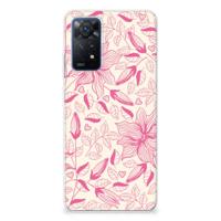 Xiaomi Redmi Note 11 Pro 5G | TPU Case | Pink Flowers