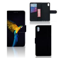 Xiaomi Redmi 7A | Telefoonhoesje | Met pasjeshouder | Papegaai