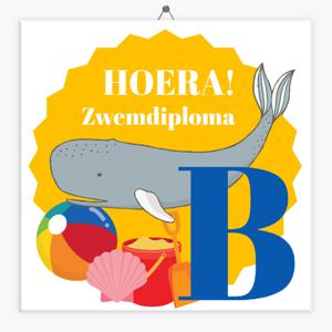 Tegeltje zwemdiploma B