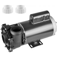 VEVOR Dual-speed Spa Pomp, 56-frame Hot Tub Pomp Circulatiepomp, 1600W / 39 m³/u / 15 M Hoge Snelheid Of 400w / 19 m³/u / 3,9 M Lage Snelheid, 2 In/5,6 Cm Connectoren, 90° Rotatie Interface, Anti-lek Oververhitting Automatische Uitschakeling Bescherming Voor Thuis Spa's, Buiten Spa's, Ondergrondse Spa's