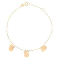 Glow 204.2126.19 Armband Discs geelgoud 19 cm