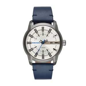 Horlogeband Diesel DZ1866 Leder Blauw 22mm