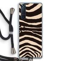 Arizona Zebra: Sony Xperia 5 II Transparant Hoesje met koord