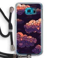 Patroon Wolken: Samsung Galaxy S6 Transparant Hoesje met koord