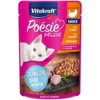 VITAKRAFT POESIE DELICE JUNIOR kalkoen - natvoer voor katten - 85 g