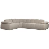 WOOOD Mojo Hoekbank Links - Bouclé - Beige Melange - 74x310x230
