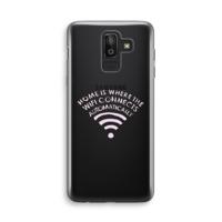 Home Is Where The Wifi Is: Samsung Galaxy J8 (2018) Transparant Hoesje
