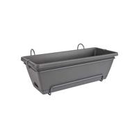 Elho Barcelona Balconiere Allin1 50 - Zwart - L 50 x B 28 x H 19 cm - Buitenbalkon - 100% gerecycled