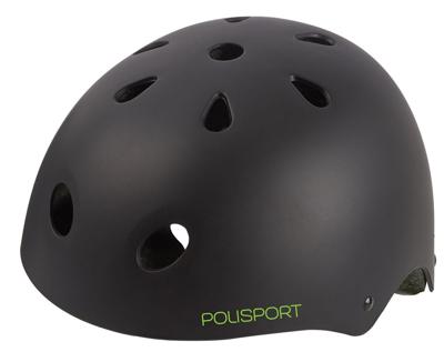 Polisport urban radical fietshelm s 53-55cm graffiti zwart/groen
