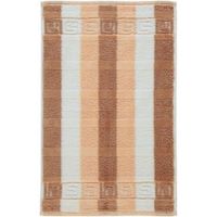 Cawö Cawo Classic Blockstreifen Gastendoekje Zalm 30x50