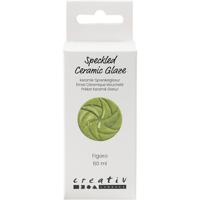 Creativ Company Gespikkeld keramiekglazuur, 999-1060 °c, dekkend, figaro, 60 ml/ 1 fles