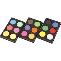 Colortime Waterverf, h: 16 mm, d 44 mm, neon kleuren, extra kleuren, 1 doos