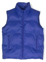 DSQUARED2 KIDS gilet matelassé à logo imprimé - Bleu - thumbnail