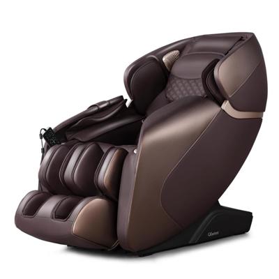 Hele Lichaam Massagesofa Zero Gravity SL Track Massagestoel met Verwarming & Luchtcompressie Bruin