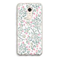 Sierlijke bloemen: Xiaomi Redmi 5 Transparant Hoesje