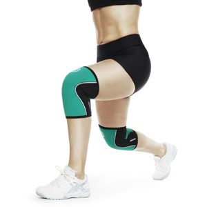 Rehband 105307 RX Knee-Sleeve 5 mm - Emerald Green/Black - L