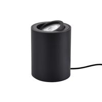 Ylumen Tafellamp Fury rond Ø 8 cm zwart
