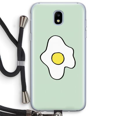 Spiegelei: Samsung Galaxy J5 (2017) Transparant Hoesje met koord