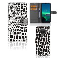 Nokia 1.4 | Telefoonhoesje | Met pasjeshouder | Slangenprint