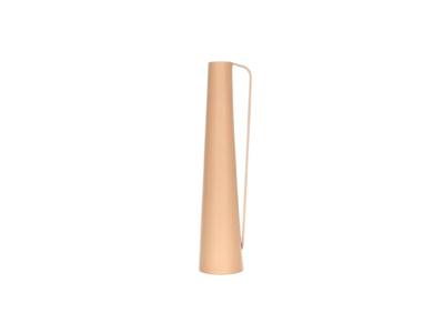 Vaas metaal13.4x11.5xh52cm koffie