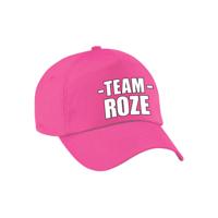 Team roze petje - volwassenen - voor bedrijfsuitje / sportdag / training - baseballcap