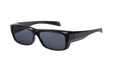 FitOfar overzetzonnebril zwart unisex met grijze lens VZ0019A FitOfar overzetzonnebril zwart unisex met grijze lens VZ0019A