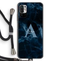 Midnight Marble: Xiaomi Redmi Note 10 5G Transparant Hoesje met koord