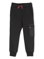 Lanvin Enfant pantalon de jogging en coton à logo brodé - Noir