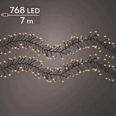 LED clusterverlichting warm wit / klassiek warm 768 lampjes