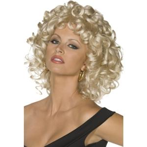 Blonde Sandy Grease verkleed pruik voor dames - carnaval pruik met krullen - uit de film