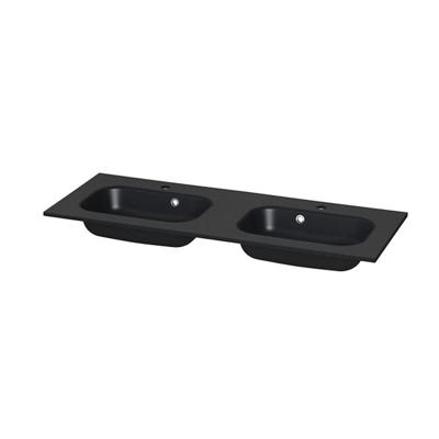 Wastafel Tiger S-line Oval 120 cm Mat Zwart