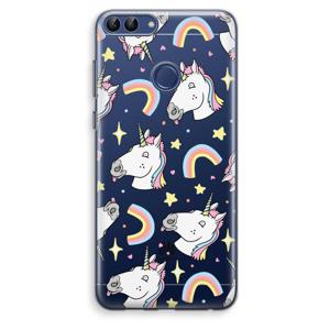 Rainbow Unicorn: Huawei P Smart (2018) Transparant Hoesje