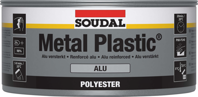 Soudal Metal Plastic Alu | Polyesterplamuur | 2 kg | 30045 - 103426