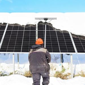 Aluminium Sneeuwhark Maximale Lengte 634 cm 5 Verwijderbare Stangen Verstelbaar Dakreinigingsgereedschap Daksneeuwverwijderingsgereedschap